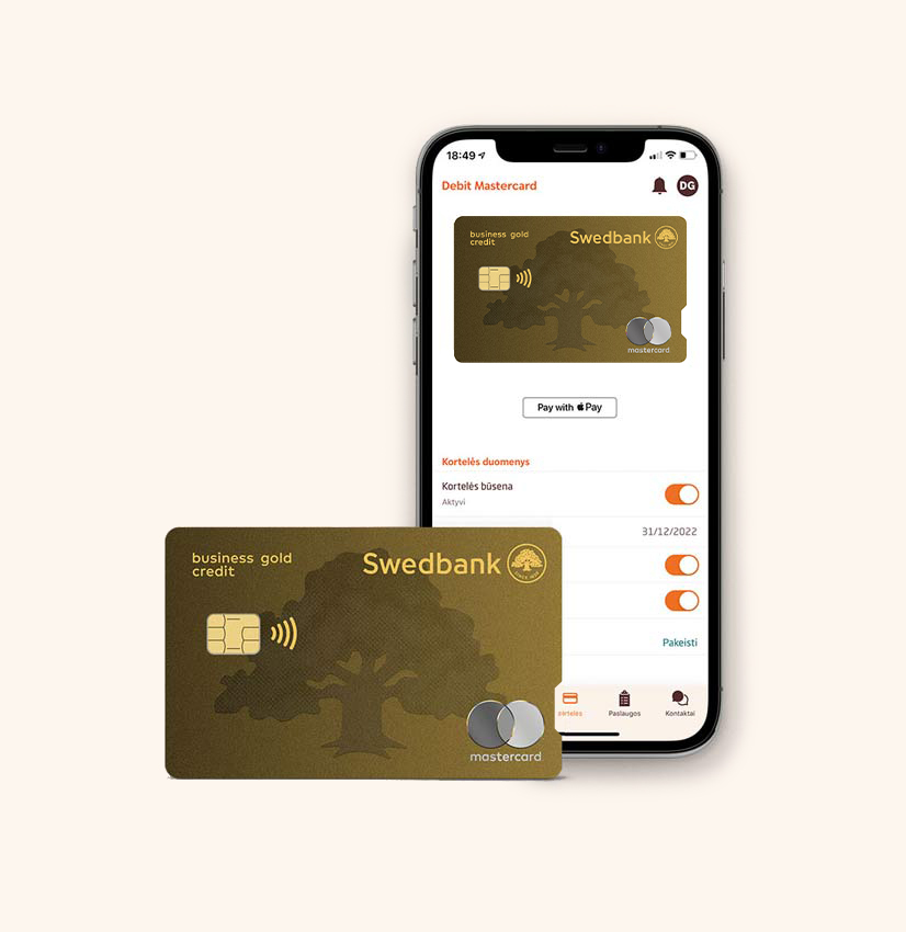 Золотая кредитная карточка Business
